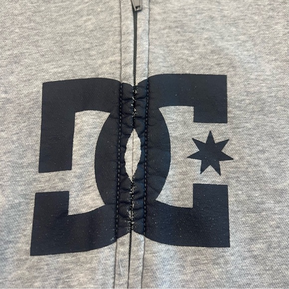 DC Star Gray Zip Up Hoodie - Picture 2 of 6